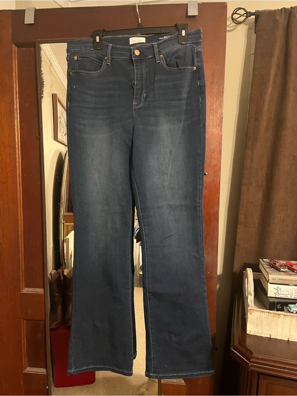Nicole Miller Dark Blue Boot-Cut Jeans